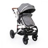 Carucior Copii 2 in 1 Cangaroo Gala Premium Stars, Suspensii, Landou Transformabil, Accesorii Incluse, 0-36 Luni, Reversibil