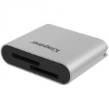 Cititor Card USB-C Kingston Workflow, Dual SD, Gri WFS-SD