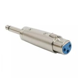 Adaptor XLR la Jack 6.3mm Mono, Metalic, Carguard - Conector Audio Profesional