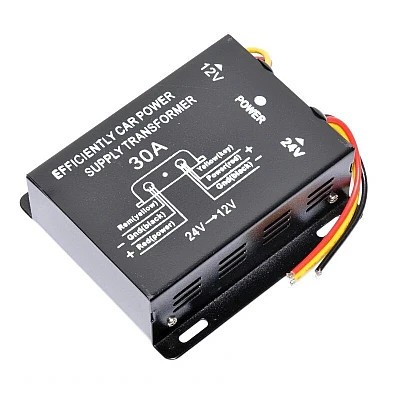 Convertor Auto 30A pentru Tensiune 24V - 12V foto