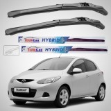 Cumpara ieftin Ștergătoare Mazda 2 DE 2007-2010 5 uși | Set Față Hibrid &ndash; TeamCar&reg;