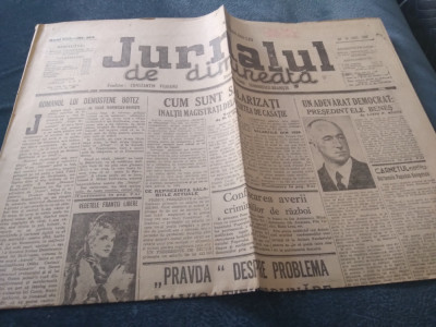 ZIARUL JURNAL DE DIMINEATA 20 IUNIE 1946 foto