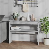 vidaXL Măsuță consolă, gri sonoma, 102x30x80 cm, lemn prelucrat