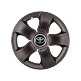 Set 4 Capace Roti 16 inchi (R16) Bis Negru, Compatibile Cu Toyota