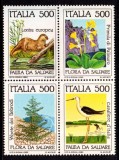 Italia 1985 - Protecția naturii, fauna, serie neuzata