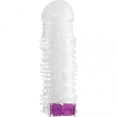 OHMAMA - TEXTURED PENIS SHEATH WITH VIBRATING BULLET foto