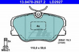 Set placute frana,frana disc MERCEDES E-CLASS Cabriolet (A124) (1993 - 1998) ATE 13.0470-2927.2
