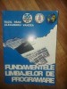 Fundamentele limbajelor de programare- Bazil Parv, Alexandru Vancea