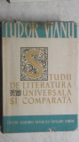 Tudor Vianu - Studii de literatura universala si comparata, 1963