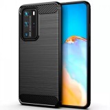 Husa Silicon CARBON Huawei P40 Pro Negru