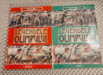 Legendele Olimpului Zeii si Eroii 2 volume Alexandru Mitru foto