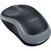 Mouse optic wireless Logitech M185 910-002238, 1000dpi, negru/gri, Optica