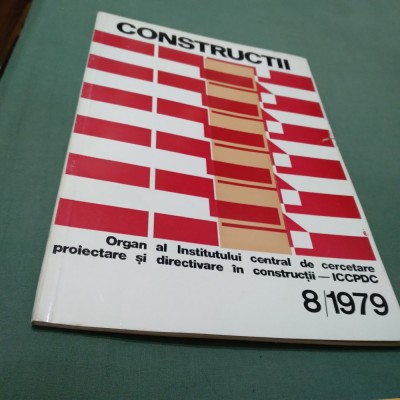REVISTA CONSTRUCTII NR 8 /1979 foto
