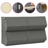 Cumpara ieftin Set cutii depozitare stivuibile &amp; capac 4 buc. antracit, textil