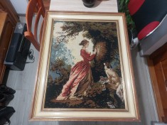 Goblen femei, goblen vechi, decor de perete