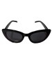 Ochelari de soare dama, UV400, Plastic, Negru, Oem
