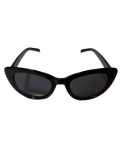 Ochelari de soare dama, UV400, Plastic, Negru, Oem