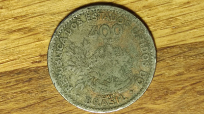 Brazilia - moneda de colectie - 400 reis 1901 - Liberty - an unic de batere foto