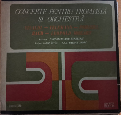 Disc Vinil Concerte Pentru Trompetă Și Orchestră -Electrecord- ST-ECE 0869 foto