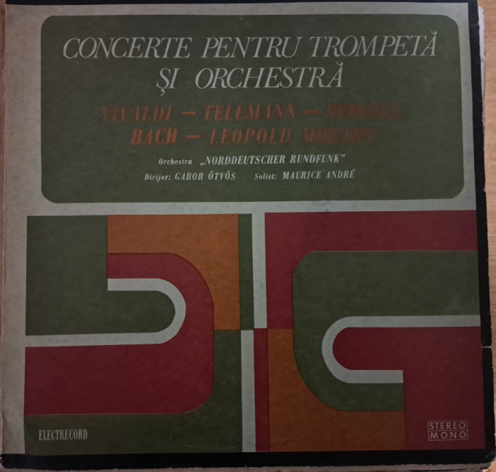 Disc Vinil Concerte Pentru Trompetă Și Orchestră -Electrecord- ST-ECE 0869