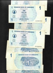 Zimbabwe 1 dollar 2006 (2007) F-VF pret pe bucata
