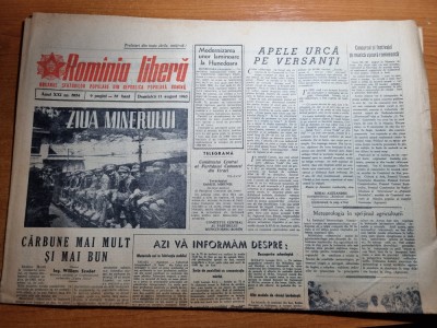 romania libera 11 august 1963-ziua minerului,lupeni,gradina zoologica brasov foto