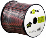 Cablu difuzor, rola 100m, rosu/negru, 2 x 0,75 mm Goobay