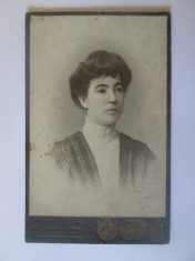 Rara! Fotografie pe carton 108 x 68 mm studio Chisinau(ocup.Austriaca) cca.1900 foto