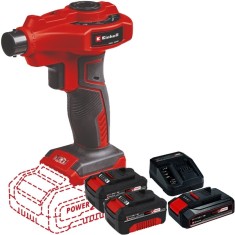 Einhell CE-AP 18 Li PXC + Starter Kit + Twinpack - Pompa pentru aer 0.053 bar + Set 1 acumulator si incarcator Li-Ion 18 V 2.5 Ah + Set 2 acumulatori foto