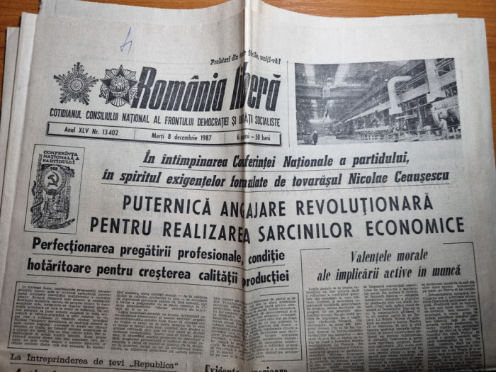 romania libera 8 decembrie 1987-podul fetesti-cernavoda,simleul silvaniei