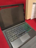 Husă Lenovo Tab P12 12.7" cu Tastatură Detasabilă, Trackpad, Backlit 7 Culori, Neagră
