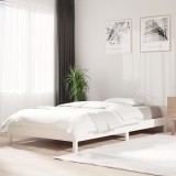 vidaXL Pat stivuibil, alb, 90x200 cm, lemn masiv de pin