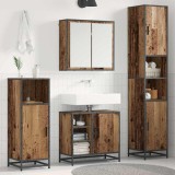 vidaXL Set de mobilier pentru baie 4 pcs Lemn vechi 65 x 33 x 60 cm 3402474