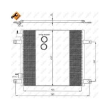 Condensator climatizare, Radiator clima Daf Cf 65, Cf 75, Cf 85 Nrf 35364