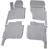 Covorase gri cauciuc 3D stil tavita premium pentru VW Touareg II, 2 7P 2010-2018, Recambo