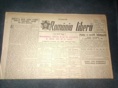 ZIARUL ROMANIA LIBERA 3 AUGUST 1950 PROCESUL UNUI GRUP DE SPIONI SI TRADATORI foto