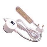 Lampa ergonomica cu 30 leduri cu magnet pentru masini de cusut, cu stecher pentru priza, 220V