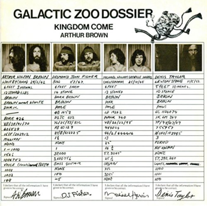 Arthur Brown Kingdom Come Galactic Zoo Dossier remaster (cd)