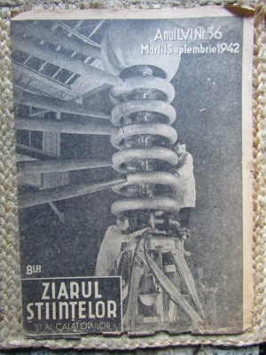 Ziarul Ştiinţelor şi al Călătoriilor nr.36/1942 foto