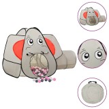 Cumpara ieftin Cort de joaca elefant pentru copii 250 bile, gri, 174x86x101 cm