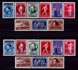 Cumpara ieftin Belgia 1947 Expo.Fila.CIPEX New York,supratipar/1946,Mi.781-789 I+II,COMPLET,MNH, Nestampilat