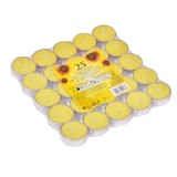 Lumanare citronella anti tantari tip pastila,3.5x1.5 cm-set 25 bucati