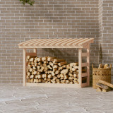 Rastel pentru lemne de foc, 108x64,5x78 cm, lemn masiv pin, vidaXL