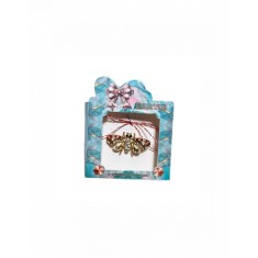 Martisor tip brosa cu model albinuta cu pietricele pentru 1 si 8 martie