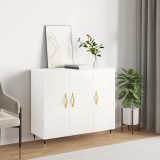 VidaXL Servantă, alb, 90x34x80 cm, lemn compozit
