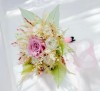 Buchet de flori criogenate, frunze voal si floarea miresei naturala uscata, ideal pentru ocazii speciale, Eventissimi&reg;