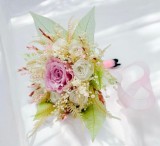 Buchet de flori criogenate, frunze voal si floarea miresei naturala uscata, ideal pentru ocazii speciale, Eventissimi&reg;