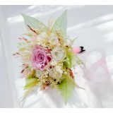 Buchet de flori criogenate, frunze voal si floarea miresei naturala uscata, ideal pentru ocazii speciale