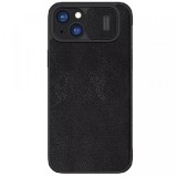 Husa pentru Apple iPhone 15 Plus, Nillkin, Qin, Neagra