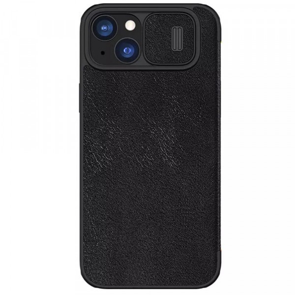 Husa pentru Apple iPhone 15 Plus, Nillkin, Qin, Neagra